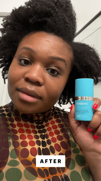 Cruel after applying the Neocutis Lumière Firm